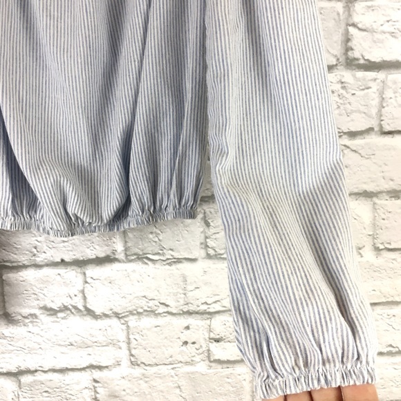 Brandy Melville Maura Striped Off The Shoulder Top - Picture 6 of 7